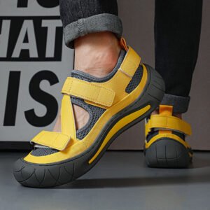 Summer Men Sandals – Non-Slip Waterproof Casual Flip Flops for Beach, Hiking & Outdoor